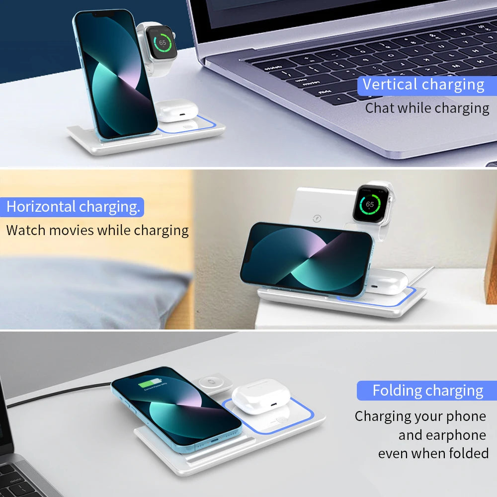 3-in-1 Draadloos Oplaadstation (iPhone, Apple Watch & AirPods)