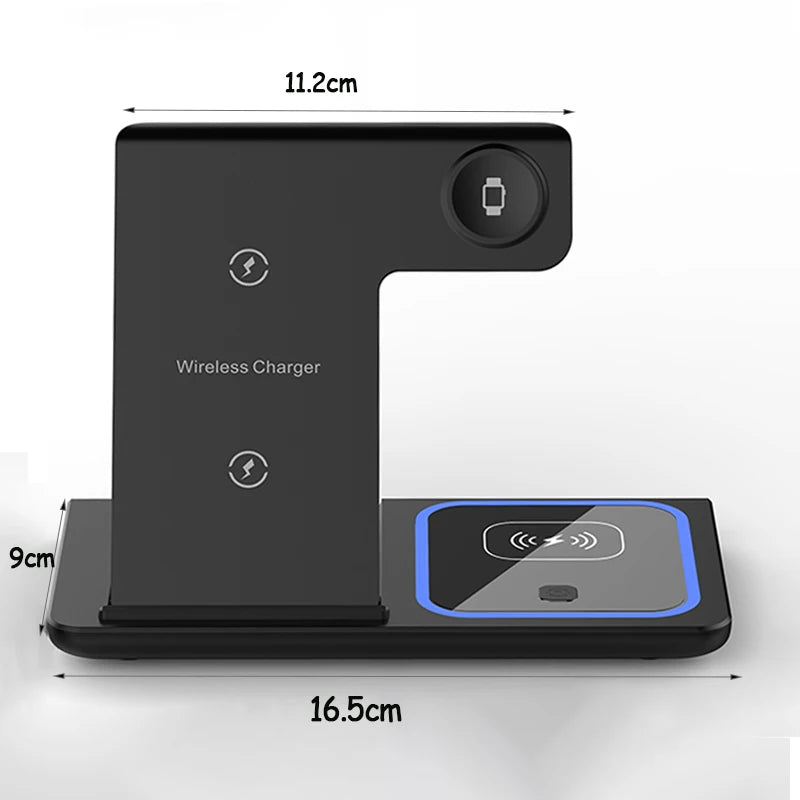 3-in-1 Draadloos Oplaadstation (iPhone, Apple Watch & AirPods)