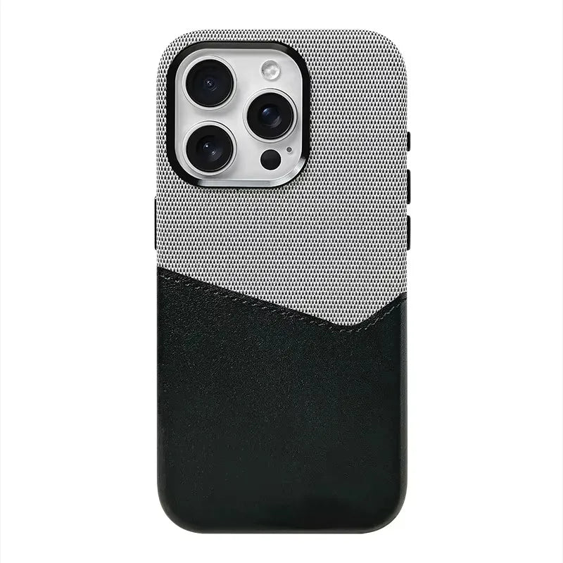 Linen & Leather Card Case voor iPhone