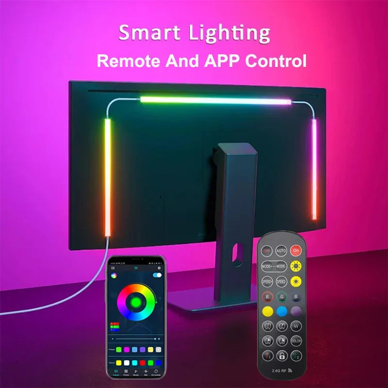 RGBIC Monitor LED Strip met Bluetooth