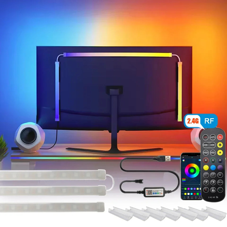 RGBIC Monitor LED Strip met Bluetooth