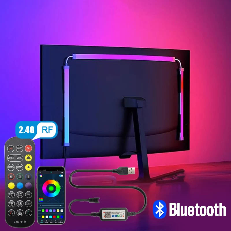 RGBIC Monitor LED Strip met Bluetooth