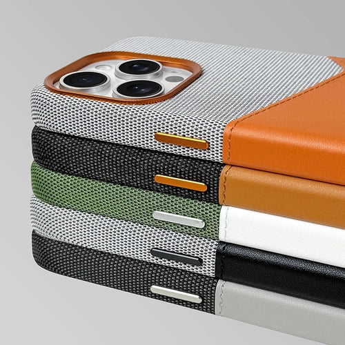 Linen & Leather Card Case voor iPhone