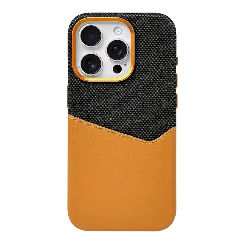 Linen & Leather Card Case voor iPhone