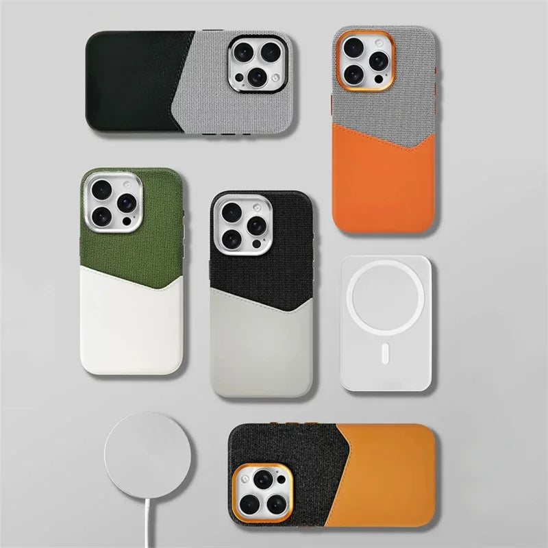 Linen & Leather Card Case voor iPhone