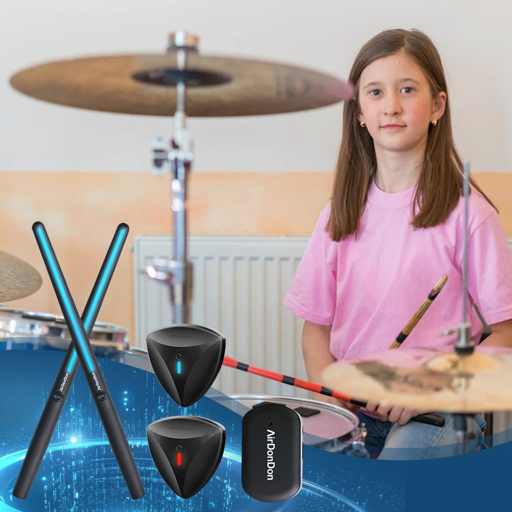 Draadloos Air Drum Set met Bluetooth