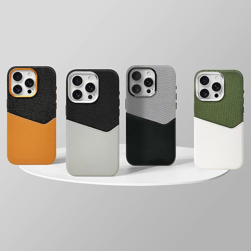 Linen & Leather Card Case voor iPhone