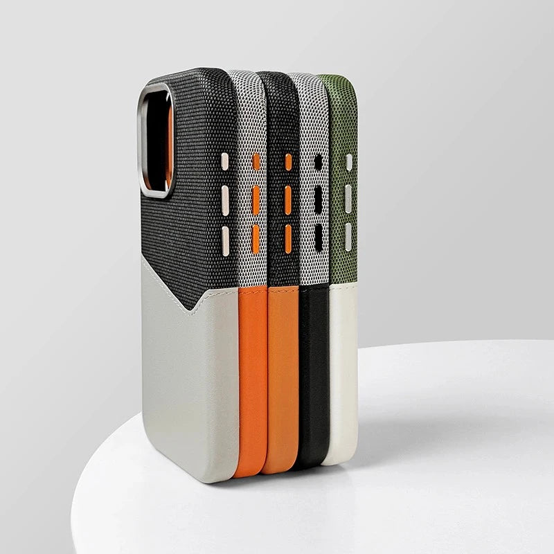 Linen & Leather Card Case voor iPhone