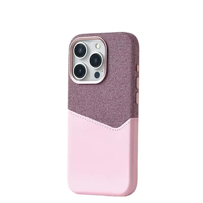 Linen & Leather Card Case voor iPhone