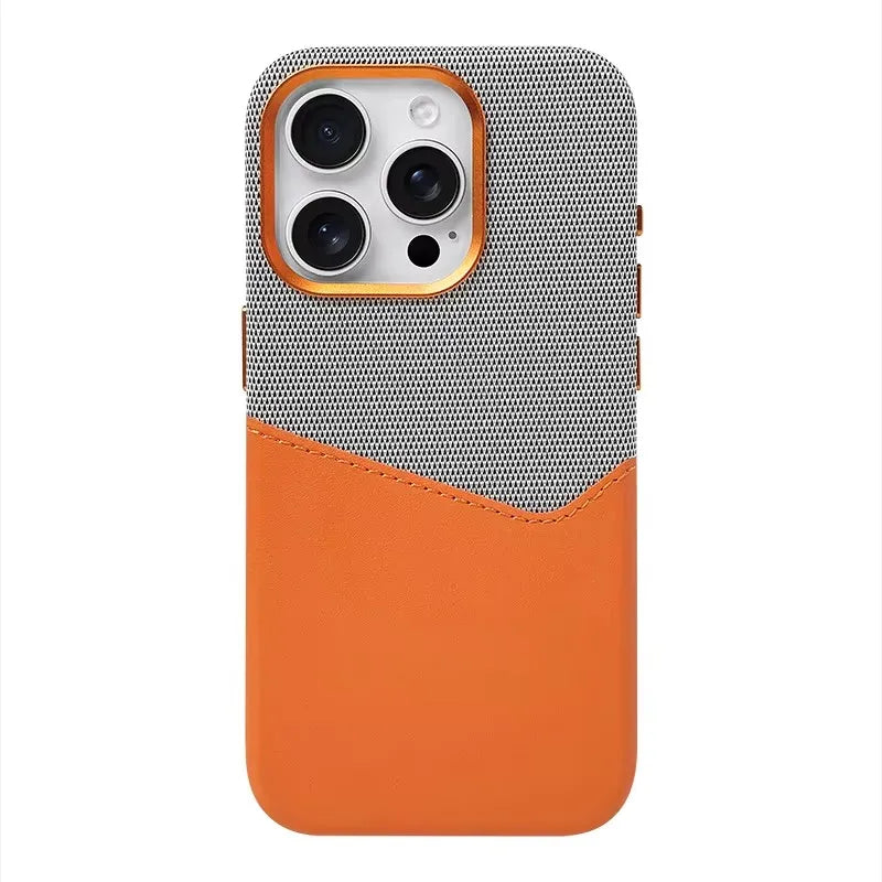 Linen & Leather Card Case voor iPhone