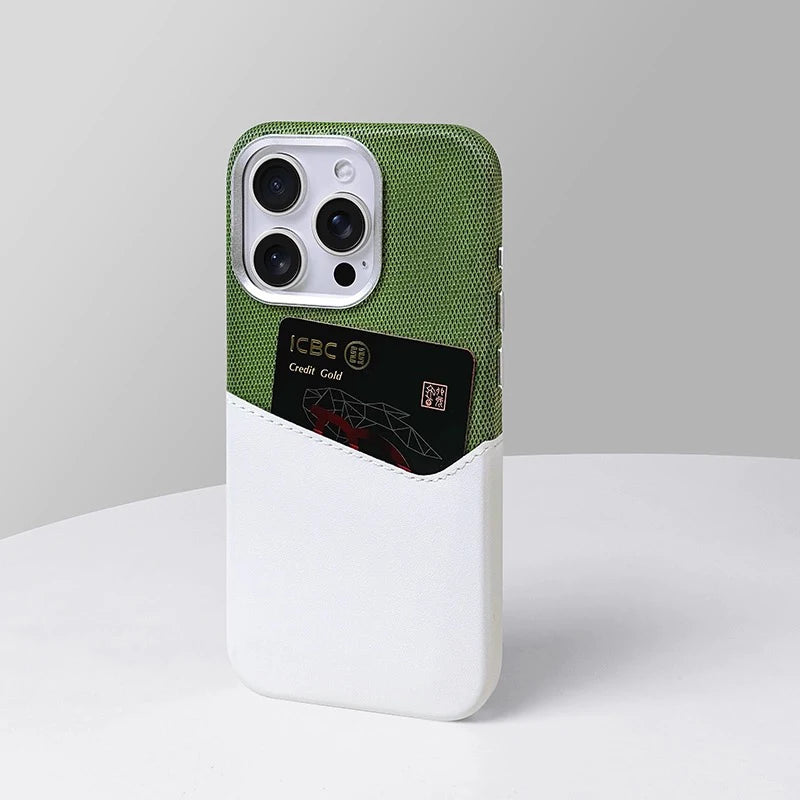 Linen & Leather Card Case voor iPhone