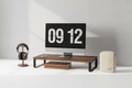 Workspace setup featuring coordinated desk organization accessories
