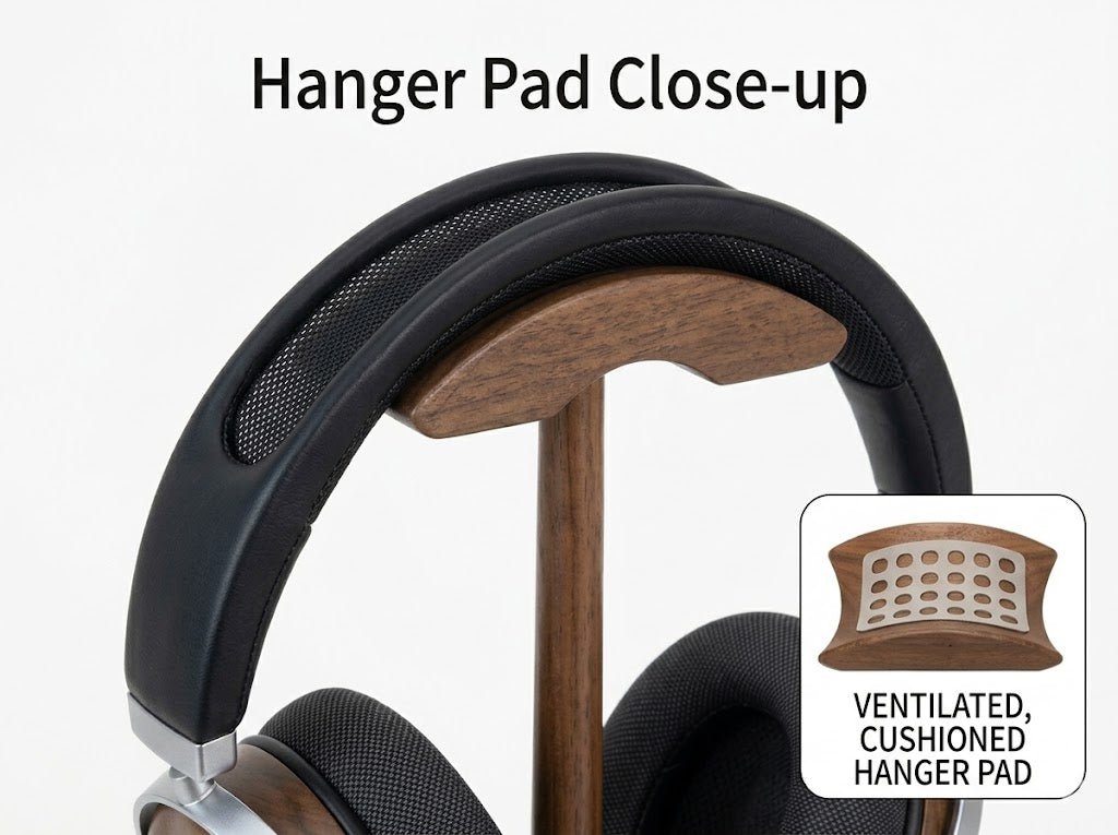 Close-up view with headphones
